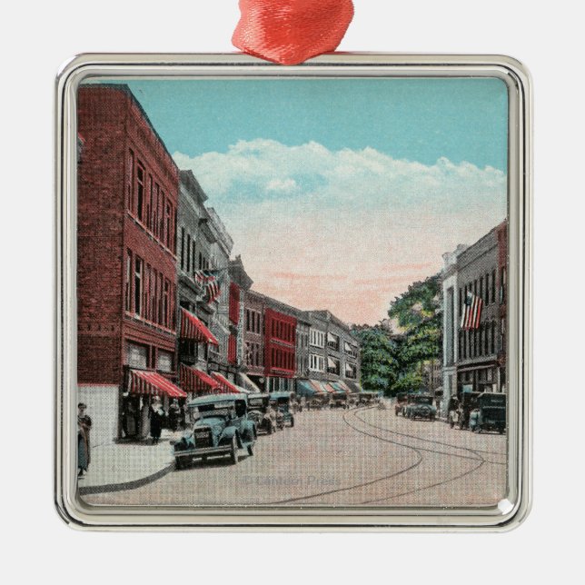 Sydligt beskåda av den Margaret gatan Julgransprydnad Metall (Framsidan)