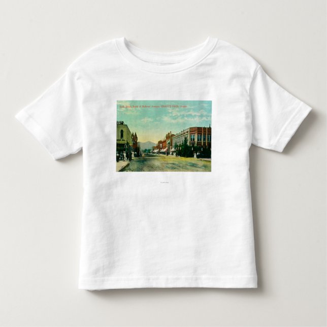 Sydligt beskåda av den sjätte gatan från järnväg t-shirt (Framsida)