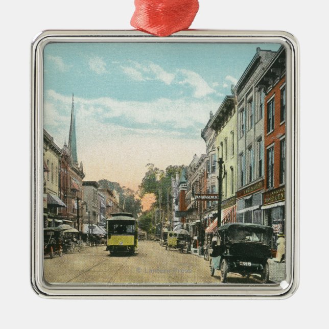 Sydligt beskåda av wall street julgransprydnad metall (Framsidan)