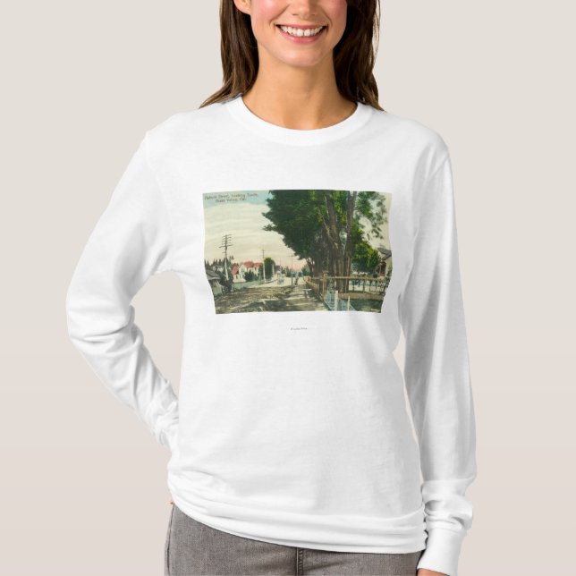 Sydligt beskåda från den kastanjebruna gatan t-shirt (Framsida)