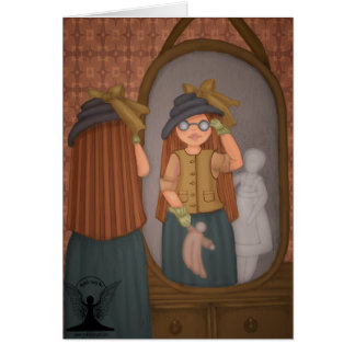 Sydligt gotiskt vid Mythic felik konst Hälsningskort