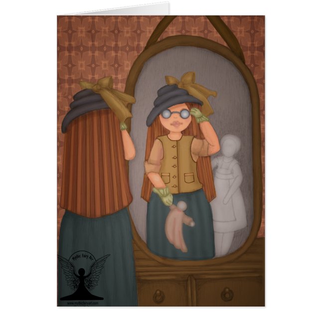 Sydligt gotiskt vid Mythic felik konst Hälsningskort (Framsidan)