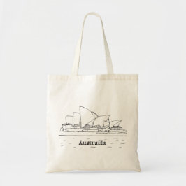 Sydney Australia Art Vacation Teckning Vacation Ar Tygkasse