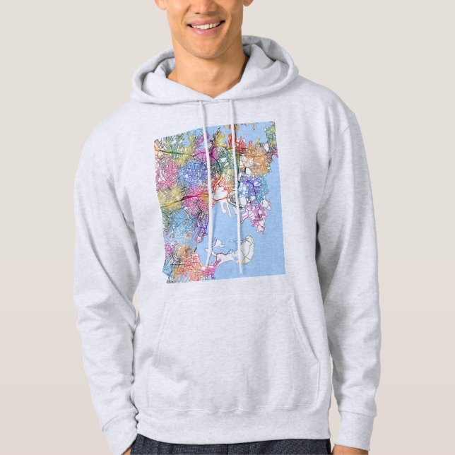 Sydney Australia City Map Hoodie (Framsida)