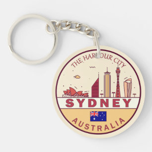 Sydney Australia City Skyline Emblem