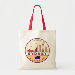 Sydney Australia City Skyline Emblem Tygkasse