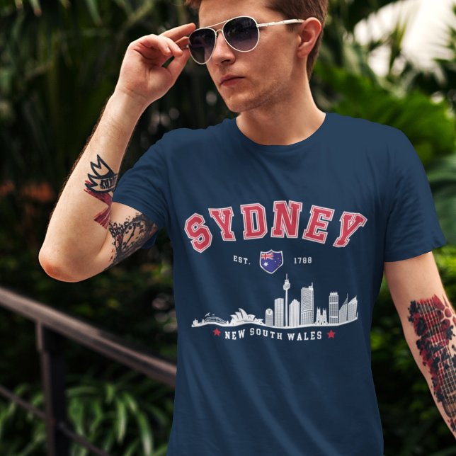 Sydney Australia Modern Skyline City T Shirt (Skapare uppladdad)