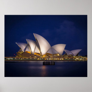 Sydney Australia Opera House Helgdag vycard Poster