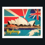 Sydney Australia Pop Art Travel Illustration Poster<br><div class="desc">Sydney Australia Pop Art Travel Illustration</div>