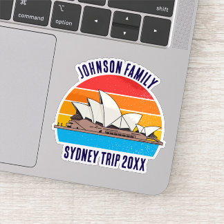 Sydney Australia Resa Opera House Anpassningsbar L Klistermärken