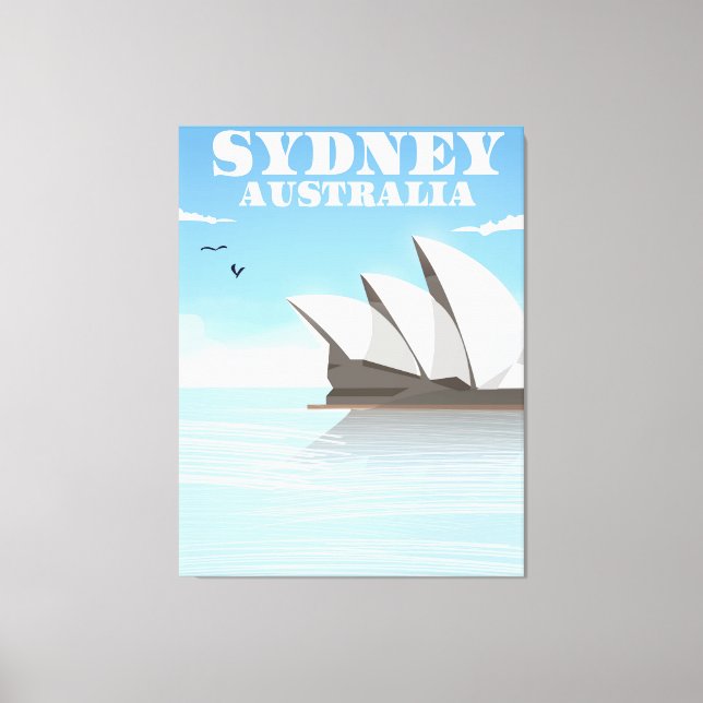 Sydney Australia Travel-affisch Canvastryck (Framsida)