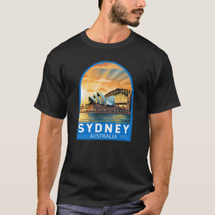 Sydney Australia Travel Art Vintage T Shirt