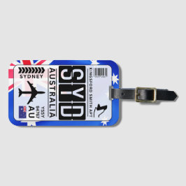 Sydney Australien Bagagebricka