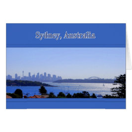 Sydney, Australien, hamnkort Hälsningskort