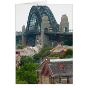 Sydney, Australien. Harbour Bridge. Hälsningskort
