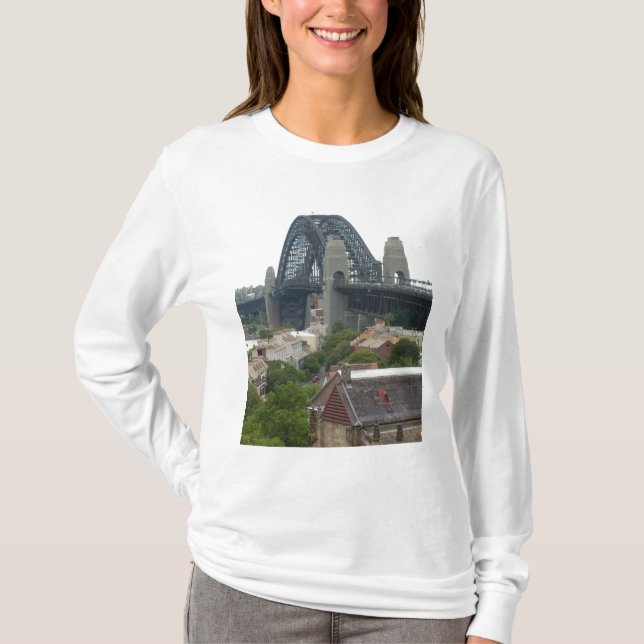 Sydney, Australien. Harbour Bridge. T-shirt (Framsida)