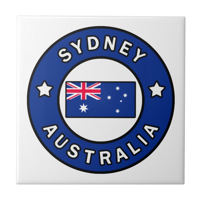 Sydney Australien Kakelplatta (Framsidan)