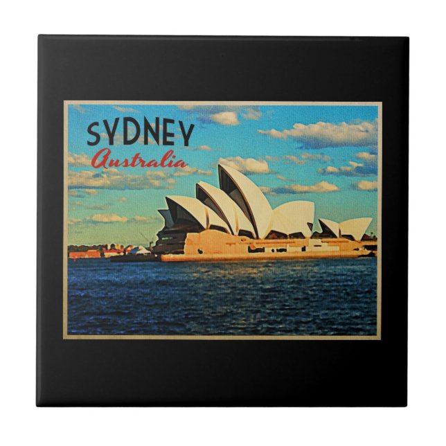 Sydney Australien Kakelplatta (Framsidan)