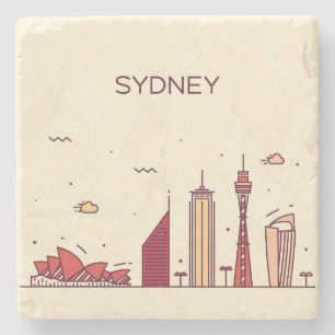 Sydney Australien klotterhorisont Stenunderlägg
