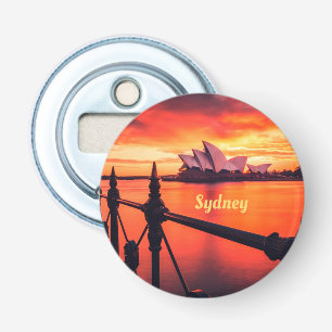 Sydney Australien Opera House Orange Himlar Flasköppnare