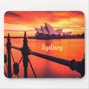 Sydney Australien Opera House Orange Himlar Musmatta