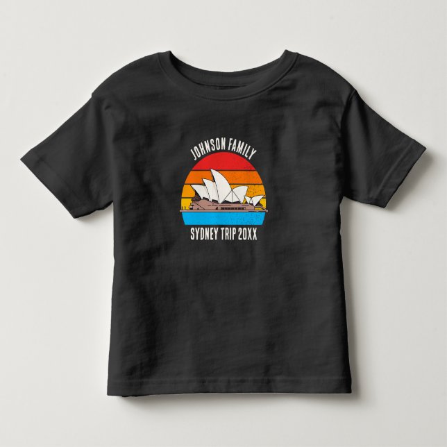 Sydney Australien Opera House Resa Anpassningsbar T Shirt (Framsida)