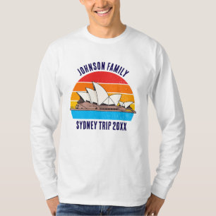 Sydney Australien Operahuset Anpassad Långärmad T Shirt