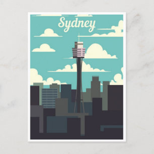 Sydney Australien Resa Konst Vintage Vykort
