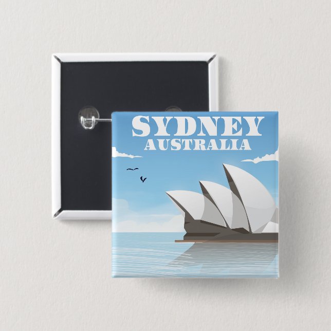 Sydney Australien Resaaffisch Knapp (Framsida & baksida)