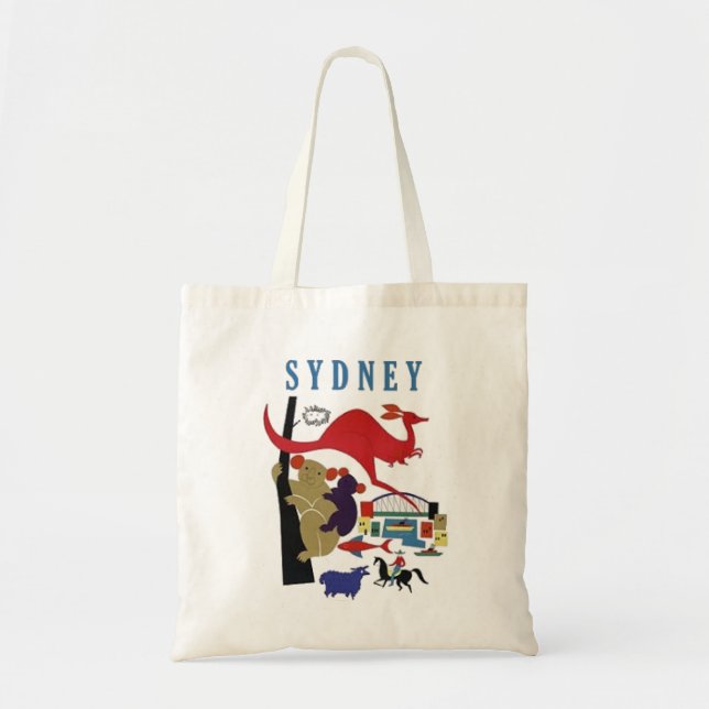 Sydney Australien reser gullig roligt souvenir Tygkasse (Framsidan)