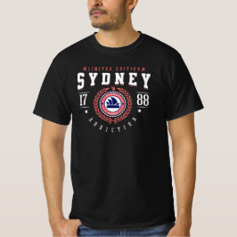 Sydney Australien Stad Världen Resa Svart T Shirt