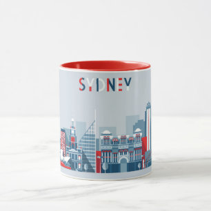 Sydney Australien stadshorisont Mugg