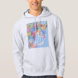 Sydney Australien Stadskarta Hoodie