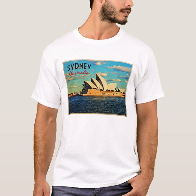 Sydney Australien T Shirt (Framsida)
