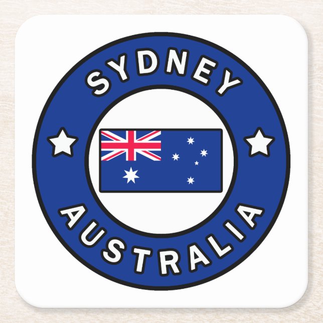 Sydney Australien Underlägg Papper Kvadrat (Framsidan)