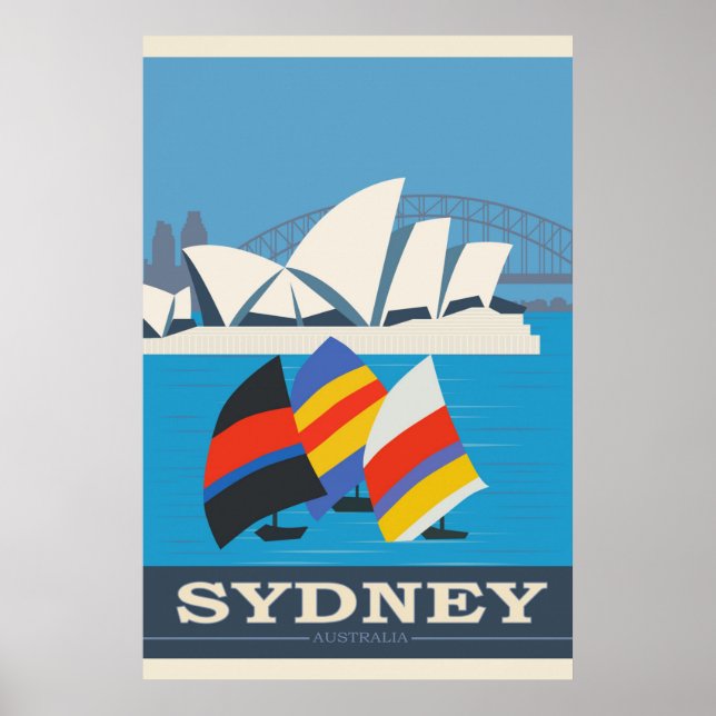 Sydney Australien Vintage resor Poster (Framsidan)