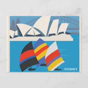 Sydney Australien Vintage resor Vykort