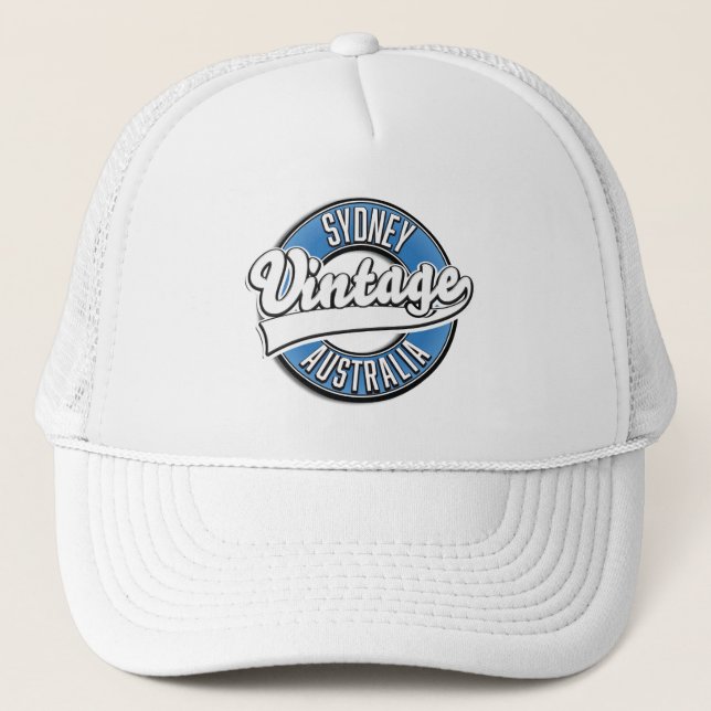 Sydney Australien Vintage stil logotyp Keps (Framsida)
