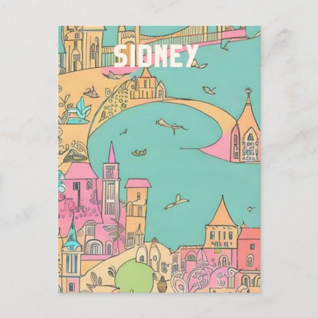 Sydney Australien Vykort (Framsida)