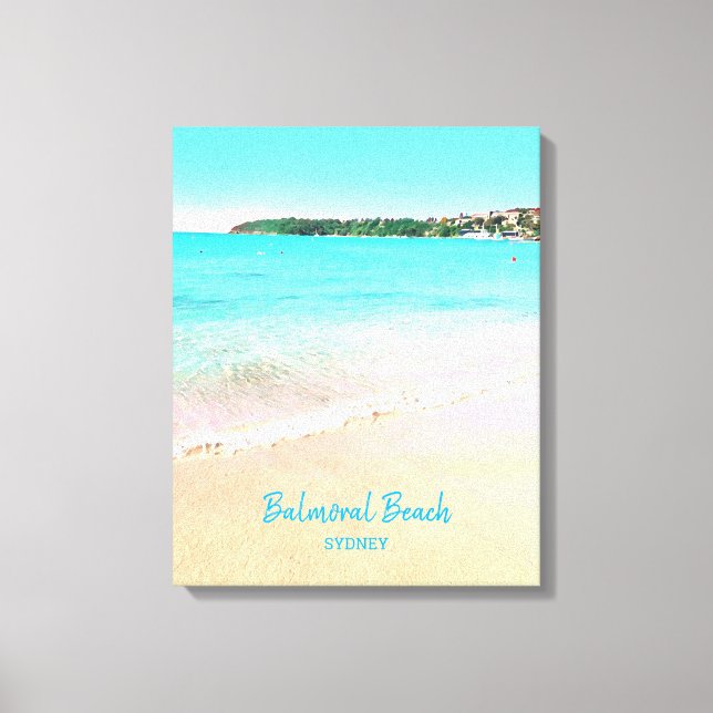Sydney Balmoral Beach nature scenery Canvastryck (Framsida)