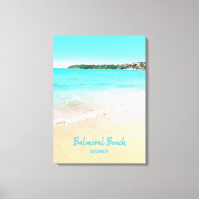 Sydney Balmoral Beach nature scenery Canvastryck (Framsida)