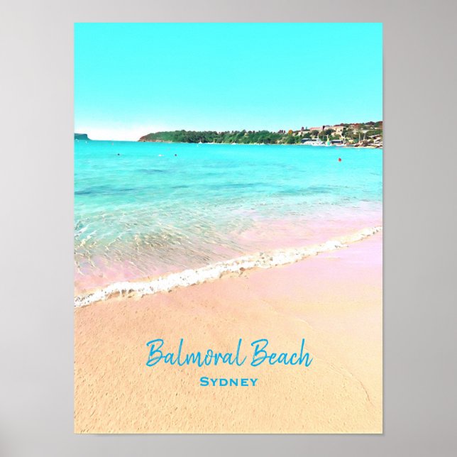 Sydney Balmoral Beach nature scenery Poster (Framsidan)