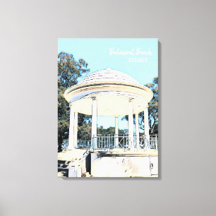 Sydney Balmoral Beach white Rotunda Canvastryck