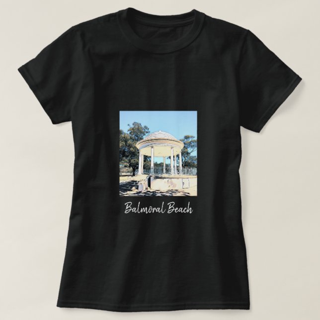 Sydney Balmoral Beach white Rotunda T Shirt (Design framsida)