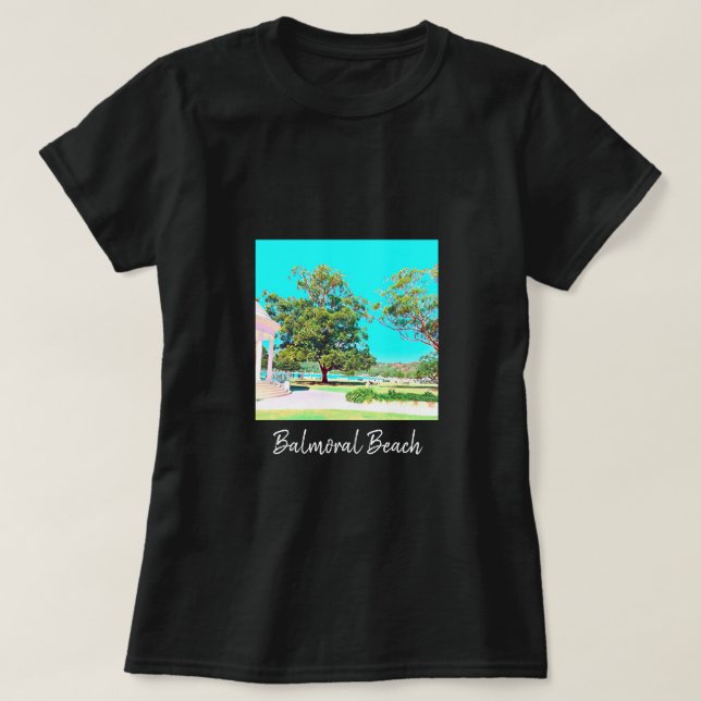 Sydney Balmoral Beach white Rotunda T Shirt (Design framsida)