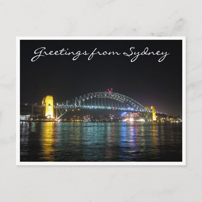 sydney bridge hälsningar vykort (Framsida)