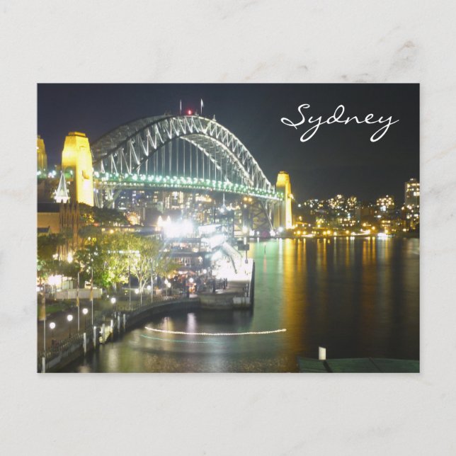 sydney bridge ljus vykort (Framsida)