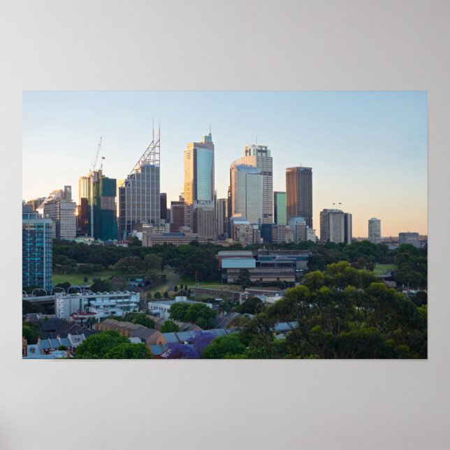 Sydney Business Center Skyskrapor Poster (Framsidan)