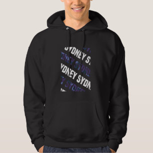 Sydney Camo Mönster Lila Camouflage Hoodie