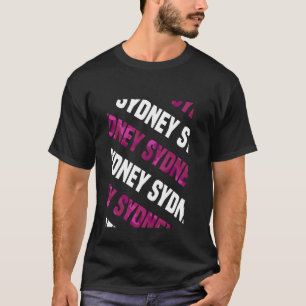 Sydney Camo Mönster Rosa Camouflage T Shirt